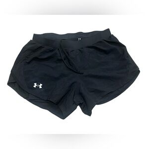 Under Armour HeatGear Fitted Running Shorts Lined Women’s Size Small Black